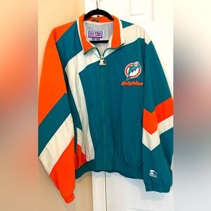 Vintage Starter Miami Dolphins Windbreaker